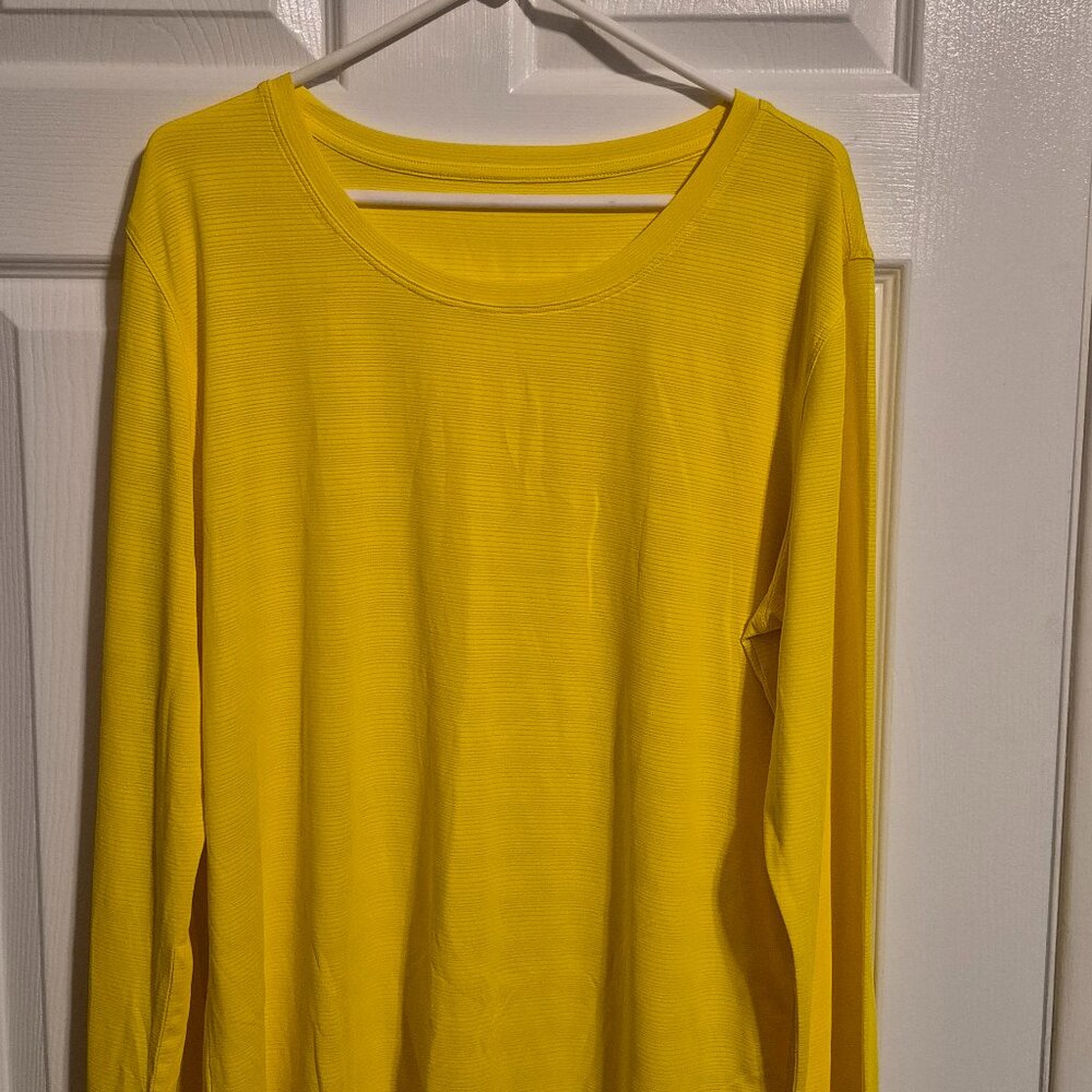 Zyia Long Sleeve with Thumb Holes Active Wear Top XXXL